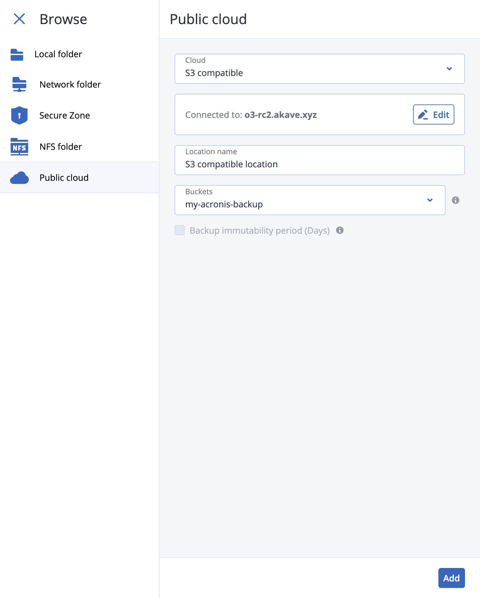 Acronis Configuration 2