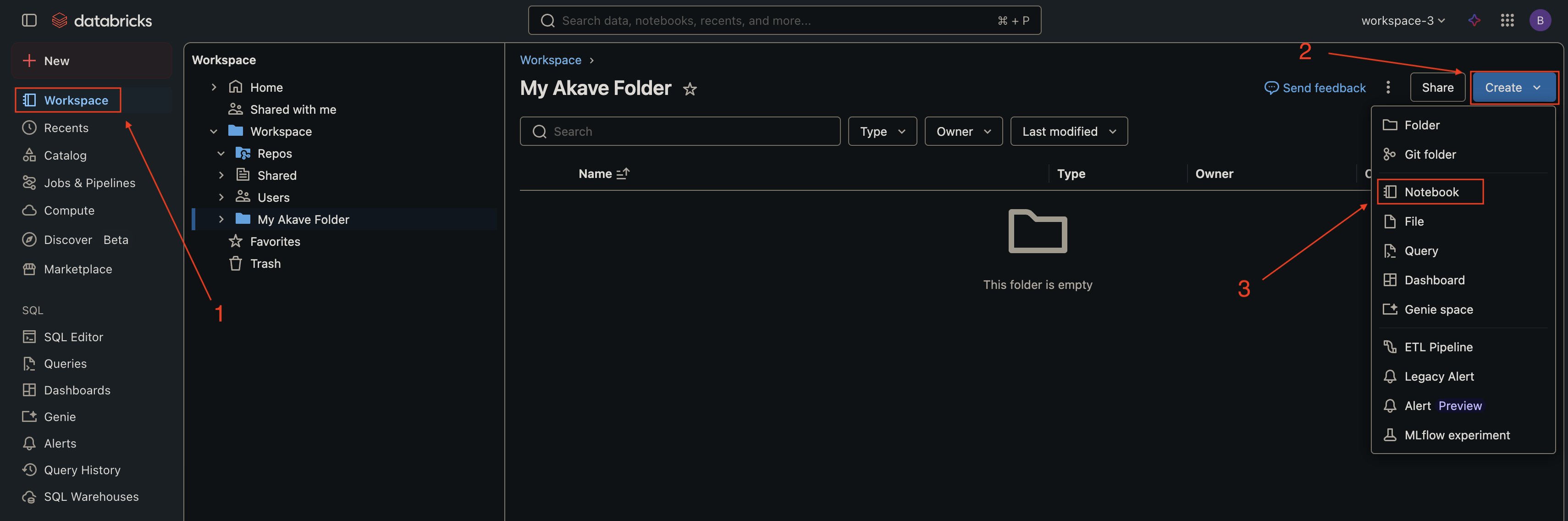 Databricks Create Notebook